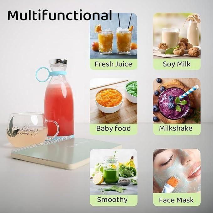 Portable Rechargeable Mini Juice Blender – Blend Anywhere, Anytime!