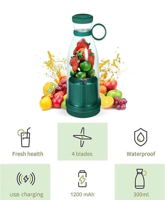 Portable Rechargeable Mini Juice Blender – Blend Anywhere, Anytime!